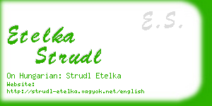 etelka strudl business card